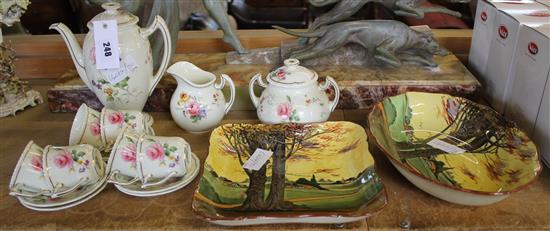 2 Royal Doulton dishes + Doulton coffee set